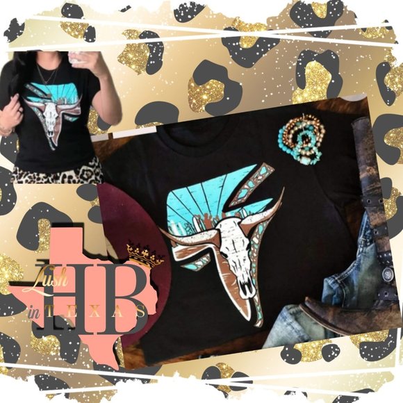 BULL SKULL TSHIRT - Picture 1 of 3
